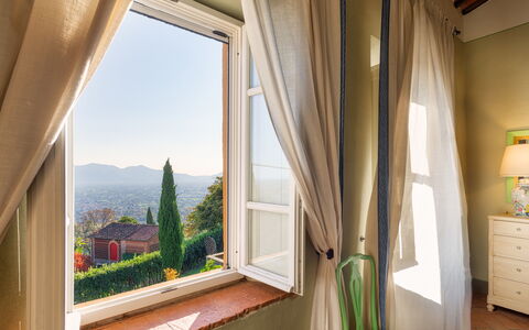 Villa Primo Sole 22: Interior Design, Furniture, Curtain, Window Treatment, Window Covering, Chair, Room, Eco Hotel, Shade, Balcony