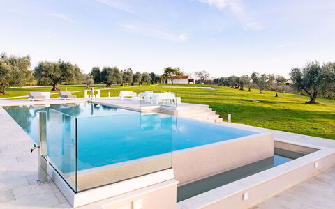 La Perla tra Gli Ulivi 12: Blue, Swimming Pool, Composite Material, Resort, Water Feature, Shade, Thermae, Villa, Design, Tile