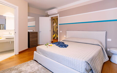 La Perla tra Gli Ulivi 12: Interior Design, Bedroom, Flooring, Floor, Furniture, Bed, Ceiling, Room, Bed Sheet, Home