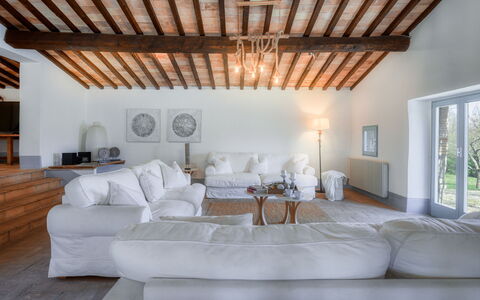 Villa Carmeli 12+2: Mobilia, Interior Design, Pavimentazione, Soffitto, Pavimento, Casa, Divano, Camera, Soggiorno