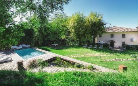La Dama del Bosco 8+3: Swimming Pool, Garden, Backyard, Estate, Cottage, Leisure, Farmhouse, Hacienda, Landscaping, Outdoor Furniture