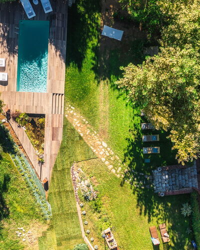 La Dama del Bosco 8+3: Garden, Eco Hotel, Backyard, Cottage, Estate, Landscaping, Swimming Pool, Hardwood, Yard, Wood Stain