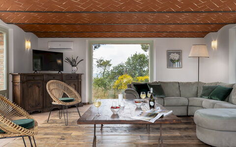 Il Romitoio 12: Furniture, Interior Design, Wood, Table, Flooring, Floor, Lighting, Chair, Ceiling, Living Room