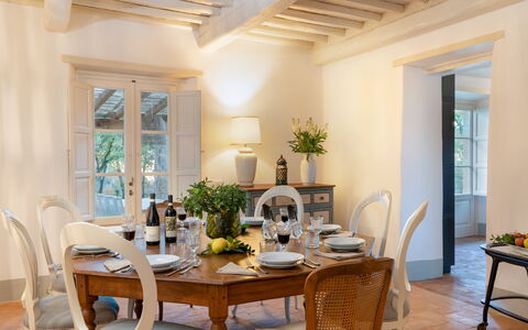Anticiana 8: Furniture, Interior Design, Table, Chair, Home, Room, Kitchen & Dining Room Table, Dining Room, Tableware, Lighting