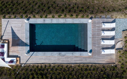 Anticiana 8: Swimming Pool, Composite Material, Hardwood, Wood Flooring, Plank, Walkway, Outdoor Furniture, Deck, Water Feature, Resort