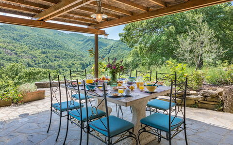 Casale Mollina 6+2: Furniture, Table, Chair, Outdoor Furniture, Kitchen & Dining Room Table, Outdoor Table, Resort, Eco Hotel, Restaurant, Dining Room