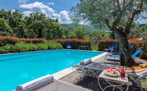 Casale Mollina 6+2: Blue, Swimming Pool, Resort, Garden, Leisure, Eco Hotel, Outdoor Furniture, Landscaping, Hacienda, Shade