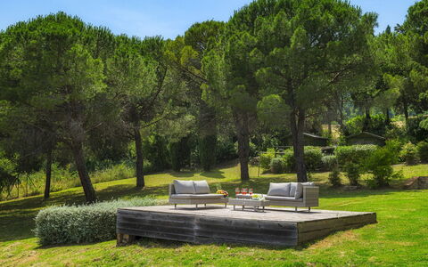 Podere Il Chiesino 8+2: Mobilia, Legna, Mobili Da Esterno, Giardino, Banco, Panchina, Groundcover, Tavolo Esterno, Shade