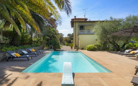 Villa Gaius 8+2: Swimming Pool, Blue, Resort, Composite Material, Eco Hotel, Shade, Outdoor Furniture, Thermae, Hacienda, Sunlounger