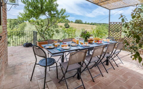 Casa Eusebia 8+2: Mobilia, Tavolo, Sedia, Mobili Da Esterno, Tavolo Esterno, Cucina & Sala Da Pranzo Tavolo, Backyard, Giardino, Shade, Cortile
