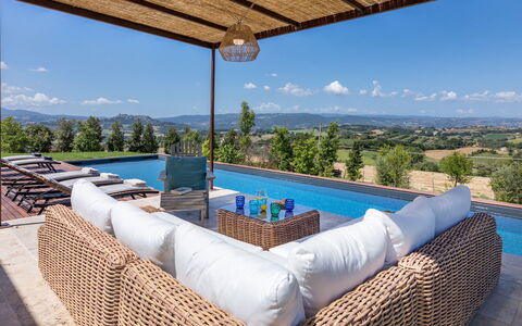 Casale the Place 6+2: Swimming Pool, Furniture, Outdoor Furniture, Resort, Chair, Sunlounger, Eco Hotel, Leisure, Deck, Umbrella
