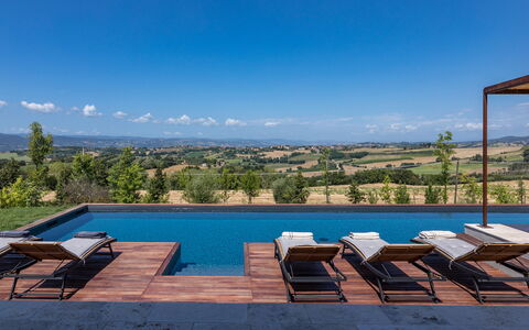 Casale the Place 6+2: Blue, Swimming Pool, Outdoor Furniture, Sunlounger, Landscaping, Hardwood, Eco Hotel, Resort, Deck, Villa