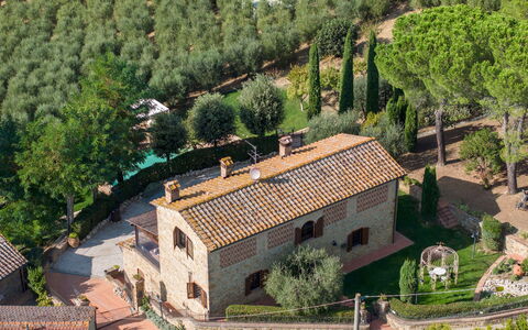 Villa Binetti 7: Wall, Architecture, Facade, Shrub, House, Home, Brick, Estate, Garden, Brickwork
