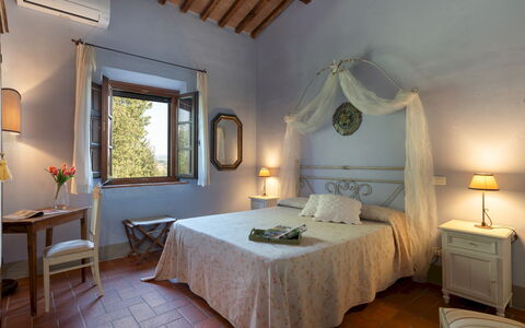 Villa Montefalconi 11: Mobilia, Parete, Camera Da Letto, Interior Design, Letto, Pavimentazione, Casa, Illuminazione, Pavimento, Soffitto