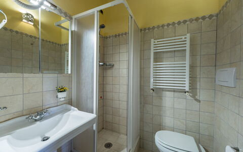 Residenza Collefiorito 26: Interior Design, Flooring, Floor, Room, Ceiling, Furniture, Plumbing Fixture, Sink, Tap, Plumbing