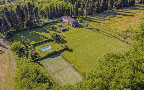 La Mandolata 12: Visione Globale, Fotografia Aerea, Paesaggio, Plain, Lotto, Piantagione, Area Rurale, Estate, Campo, Landscaping