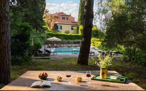 Casa del Duca 10: Furniture, Outdoor Furniture, Table, Outdoor Table, Chair, Shade, Garden, Spring, Backyard, Resort