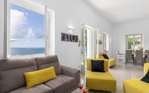Villa Meraviglia 8: Mobilia, Interior Design, Divano, Pavimentazione, Pavimento, Appartamento, Camera, Soggiorno, Casa, Tavolo