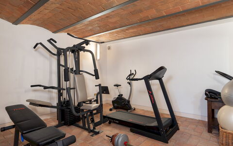 Casa Paggetti 8: Interior Design, Pavimentazione, Mobilia, Camera, Pavimento, Soffitto, Macchina Per Allenamento, Palestra, Latifoglie, Apparecchiatura Esercitazione