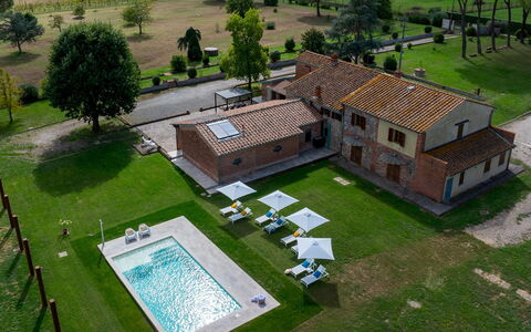 Tenuta Francigena 8: Estate, Prato, Hacienda, Cortile, Villa, Dimora, Agriturismo, Piscina, Backyard, Parco