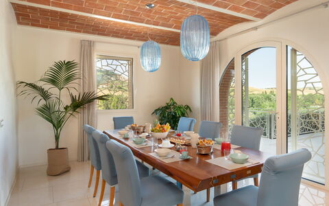 Podere Terranuova 10+2: Mobilia, Sedia, Interior Design, Tavolo, Legna, Cucina & Sala Da Pranzo Tavolo, Sala Da Pranzo, Tavola, Camera, Illuminazione