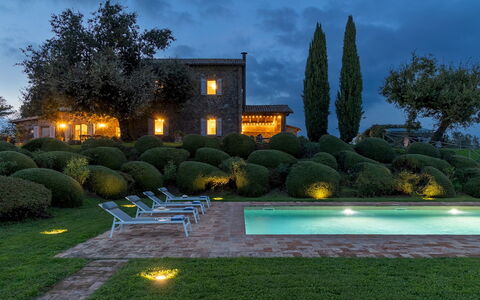 Villa dei Rosmarini 8: Swimming Pool, Shrub, Garden, Land Lot, Estate, Landscaping, Hedge, Lawn, Farmhouse, Yard