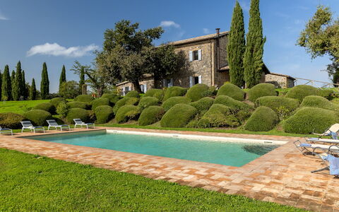 Villa dei Rosmarini 8: Shrub, Garden, Swimming Pool, Hedge, Estate, Landscaping, Villa, Hacienda, Farmhouse, Lawn