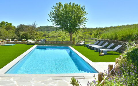 Casa la Pratellaccia 6+2: Piscina, Blu, Giardino, Ricorrere, Mobili Da Esterno, Materiale Composito, Landscaping, Giochi D'Acqua, Eco Hotel, Backyard