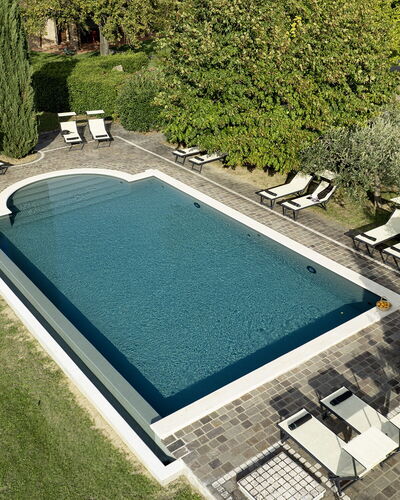 Podere Gellino 14: Swimming Pool, Water, Outdoor Furniture, Resort, Thermae, Composite Material, Sunlounger, Water Feature, Eco Hotel, Shade