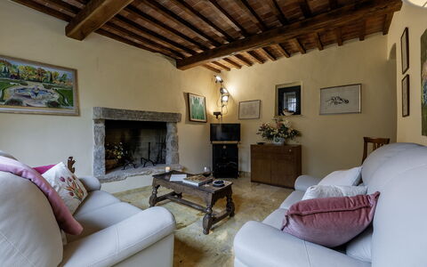 Il Castellare 14: Furniture, Wall, Interior Design, Flooring, Couch, Wood, Living Room, Floor, Room, Table