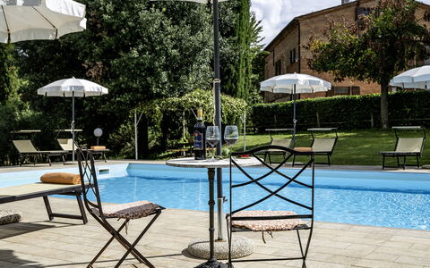 La Burraia 18: Furniture, Outdoor Furniture, Swimming Pool, Umbrella, Resort, Chair, Shade, Sunlounger, Leisure, Outdoor Table