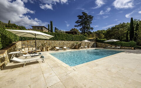 Podere Vernine di Sotto 14: Piscina, Ricorrere, Giochi D'Acqua, Flagstone, Landscaping, Giardino, Eco Hotel, Villa, Mobili Da Esterno, Piastrella