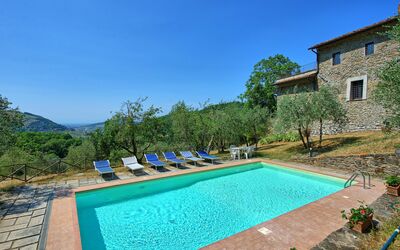 Poggio Conca: Swimming Pool, Property, House, Real Estate, Estate, Building, Villa, Vacation, Leisure, Grass