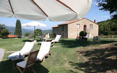 house from the pool