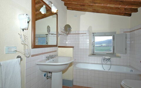Brunello: Bathroom, Property, Room, Building, House, Interior Design, Bathtub, Floor, Tile, Real Estate