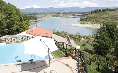vista dalla piscina