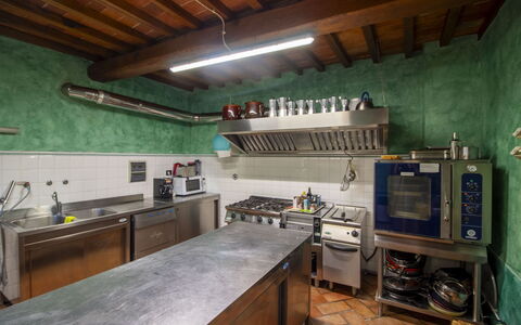 Torre di Vignale: Cucina, Controsoffitto, Elettrodomestico Da Cucina, Interior Design, Pavimentazione, Soffitto, Illuminazione, Mobilia, Apparecchio Major, Cucina Stufa