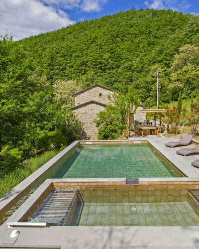 La Valchiera: Cloud, Sky, Water, Plant, Building, Nature, Swimming Pool, Tree, Vegetation, Natural Landscape
