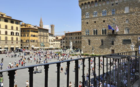 Vista dal balcone