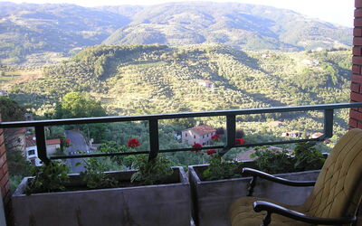 Panoramic view from the arcaded loggia