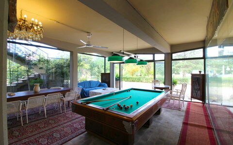 Villa Quattro Mori: Biliardo Camera, Biliardo, Camera, Piscina, Proprietà, Giochi, Biliardo Inglese, Sala Di Ricreazione, Mobilia, Tavolo