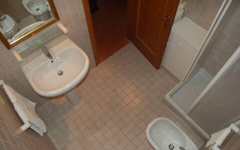Appartamento Beatrice: Gabinetto, Piastrella, Proprietà, Pavimento, Bagno, Camera, Latifoglie, Toilet Seat, Idraulico Fixture, Bidet